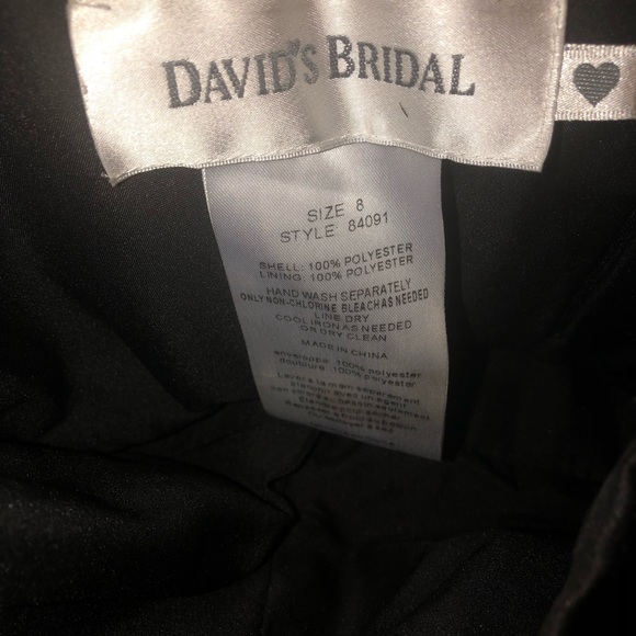 David’s Bridal Strapless Dress Size 8 - Picture 3 of 4